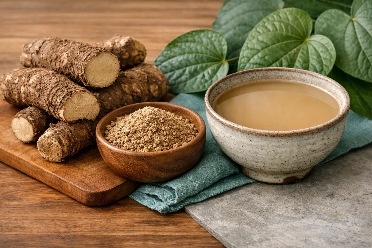 Kava root and a traditional shell for a beginner FAQ
